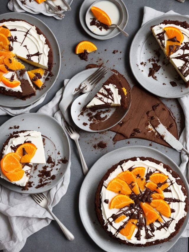 Cheesecake recipe with chocolate and orange