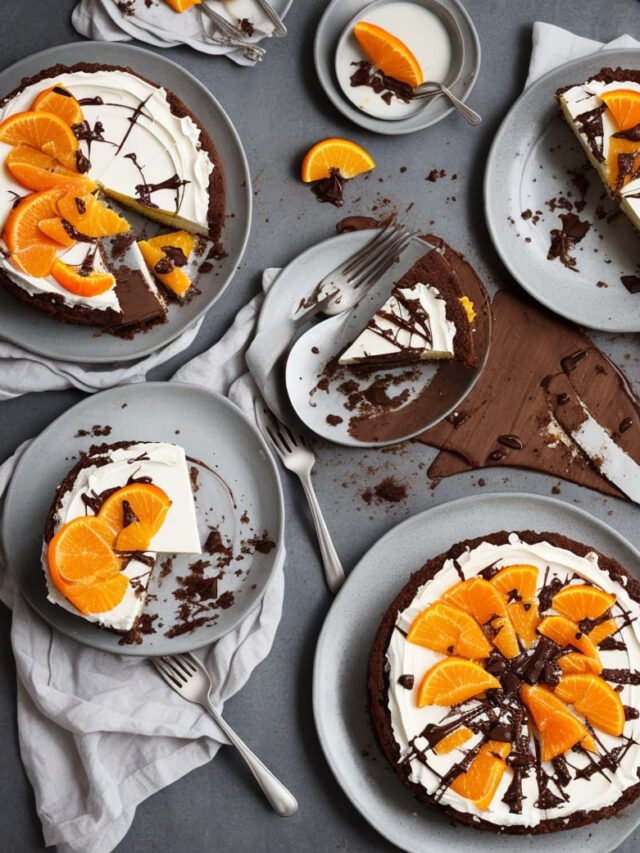 Cheesecake recipe with chocolate and orange